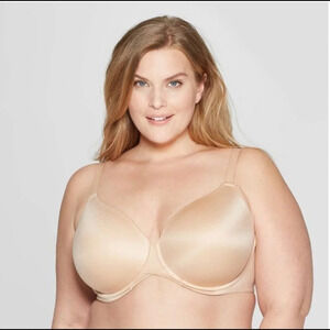 Auden Size 44DDD Plus Size Superstar Lightly Lined Underwire T-Shirt Bra. New